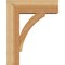 Ekena Millwork Thorton Block Rough Sawn Bracket w/ Offset Brace, Western Red Cedar, 6"W x 16"D x 20"H BKT0604X16X20THR05RWR - alternate 4